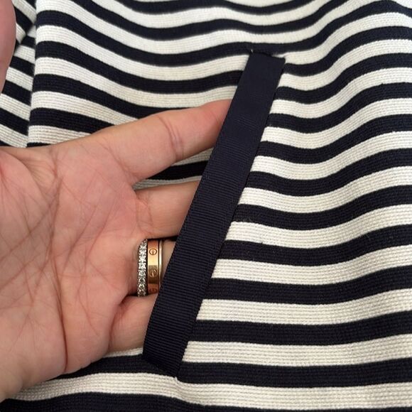 Tommy Hilfiger Navy Blue / White Striped Nautical Jacket - Picture 9 of 11